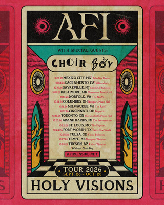 AFI 2026 North American Fall Tour Dates Poster