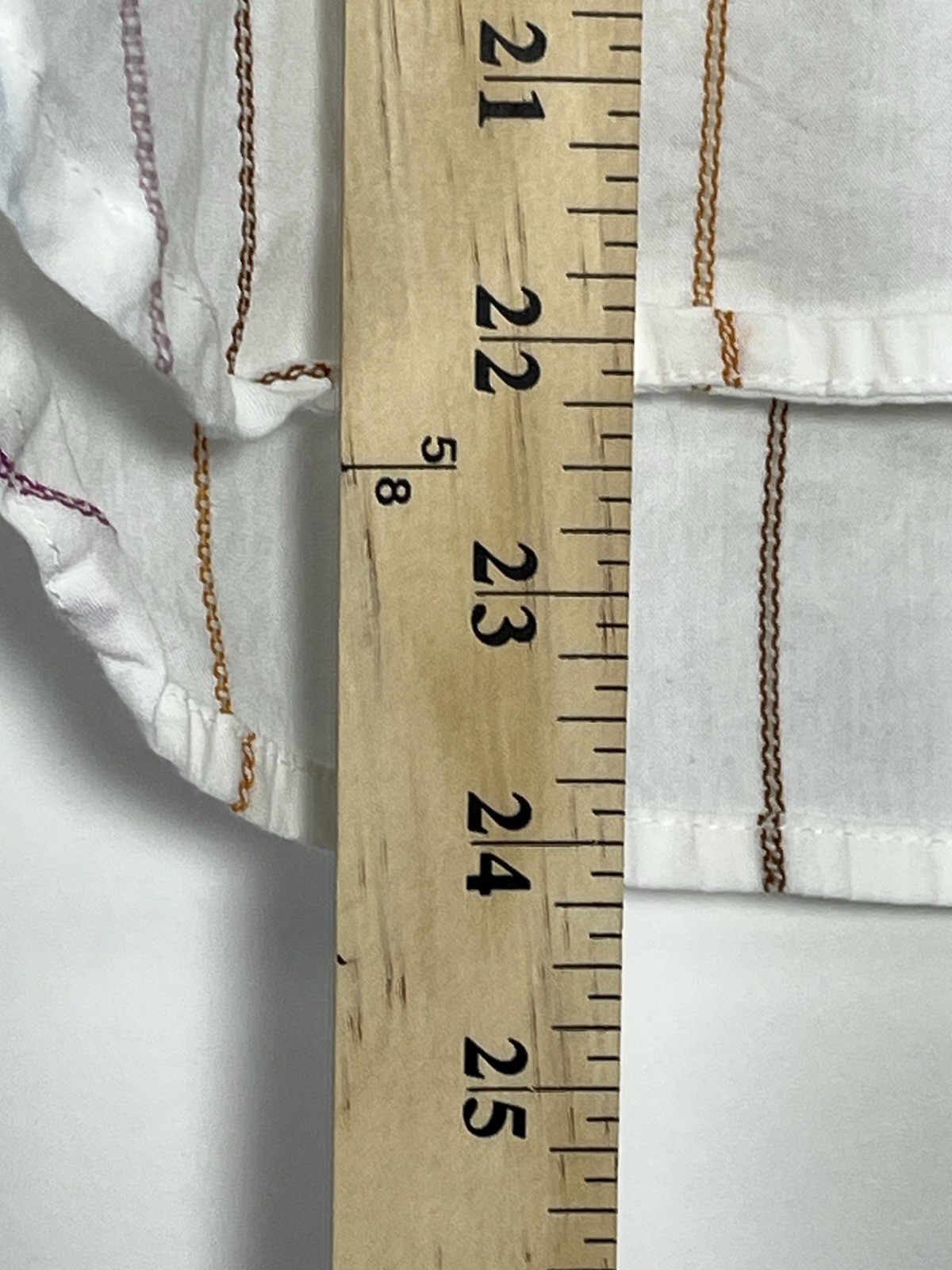 Universal Threads White w/Multi-color Stitching S… - image 7