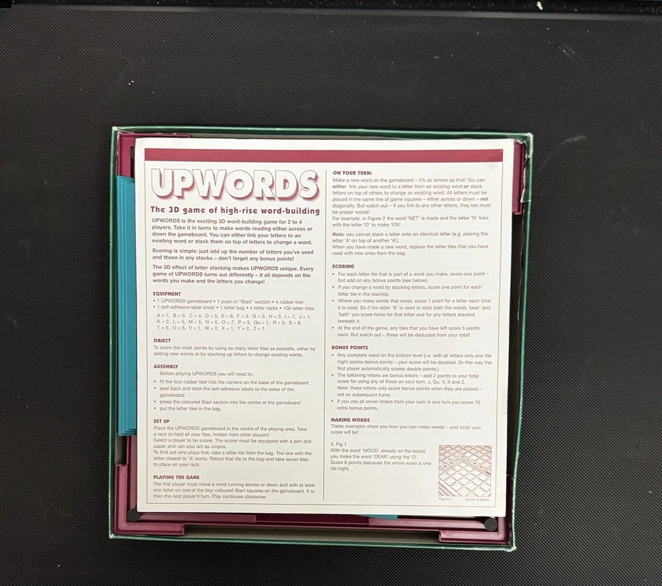Upwords Board Game.  The 3d Game Of High Rise Word Building - Image 3 of 4