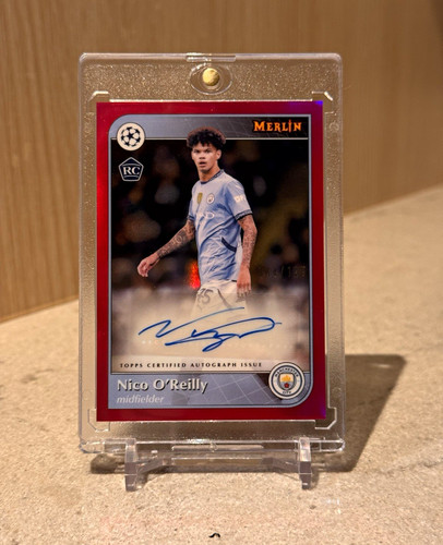 Topps Merlin 2024/25 Nico O'Reilly Rookie Auto AU-NOR Manchester City /125