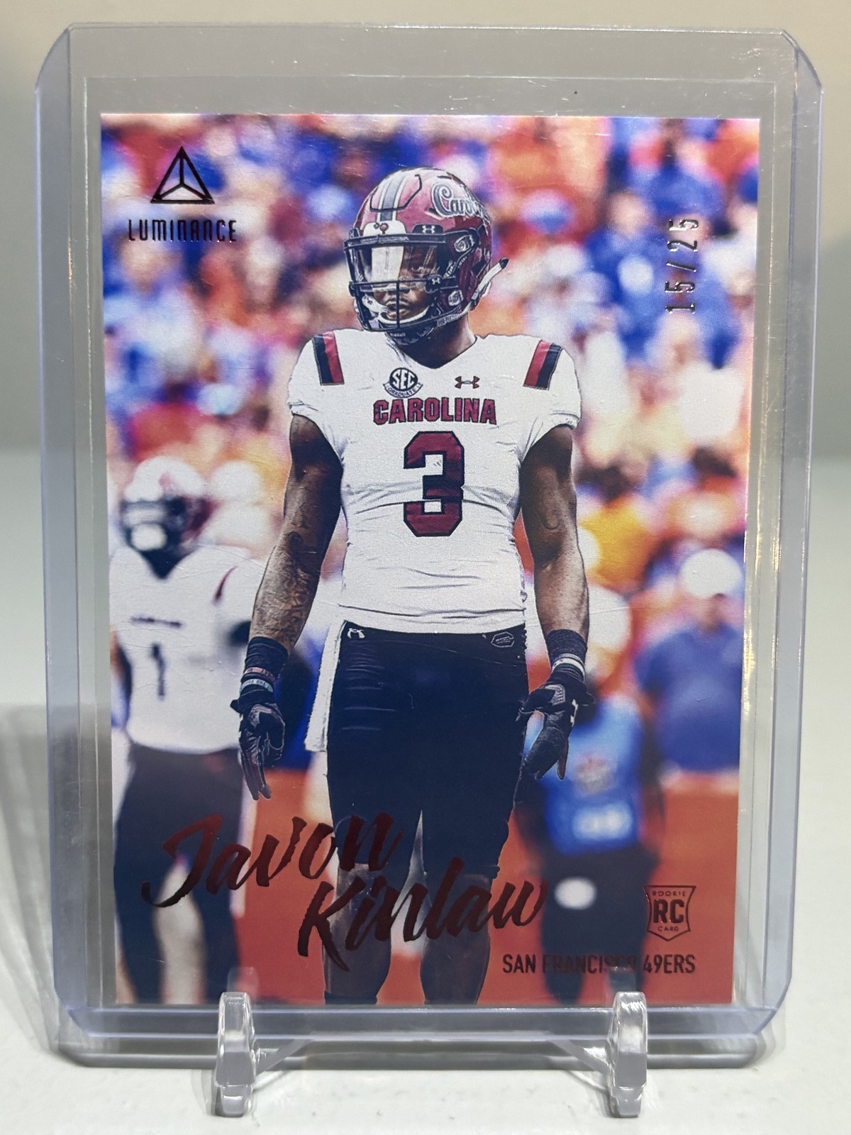 Javon Kinlaw Panini Luminance #152 Red