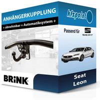 für Seat Leon 09.2012-05.2015 Brink AnhäNgerkupplung Abnehmbar Neu