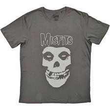 Men's Misfits Logo  Fiend T-shirt Large Charcoal Grey