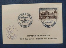 Carte Premier 1er Jour Timbre N° 1128 Château De Valençay Oblitéré Valençay 1957