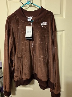 Nike Air Velour Track Jacket Bronze Eclipse White 3X Plus Full Zip Women