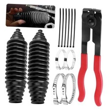 Car Inner Tie Rod Boot Kit with Boot Clamp Pliers,Soft Car Rack and 2PCS Pliers