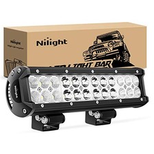 LED Light Bar 12 Inch 72W 5040LM Spot Flood Combo Off Road Driving/Fog White