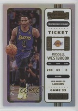 2022 Panini Contenders Conference Finals Ticket 75/75 Russell Westbrook #50 0g0n