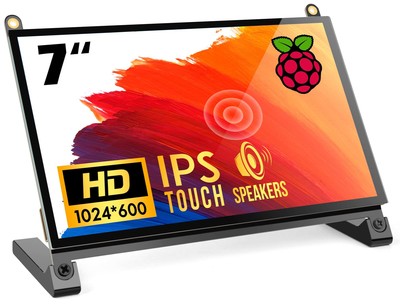 Raspberry Pi Touchscreen MonitorUpgraded 7 1024X600 DualSpeaker Portable Monitor