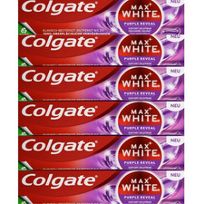 Colgate Max White Purple Reveal Teeth Whitening Toothpaste 75ml Pack Of 6
