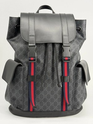 GUCCI GG Supreme 495563 Backpack Rucksack Soft Bag