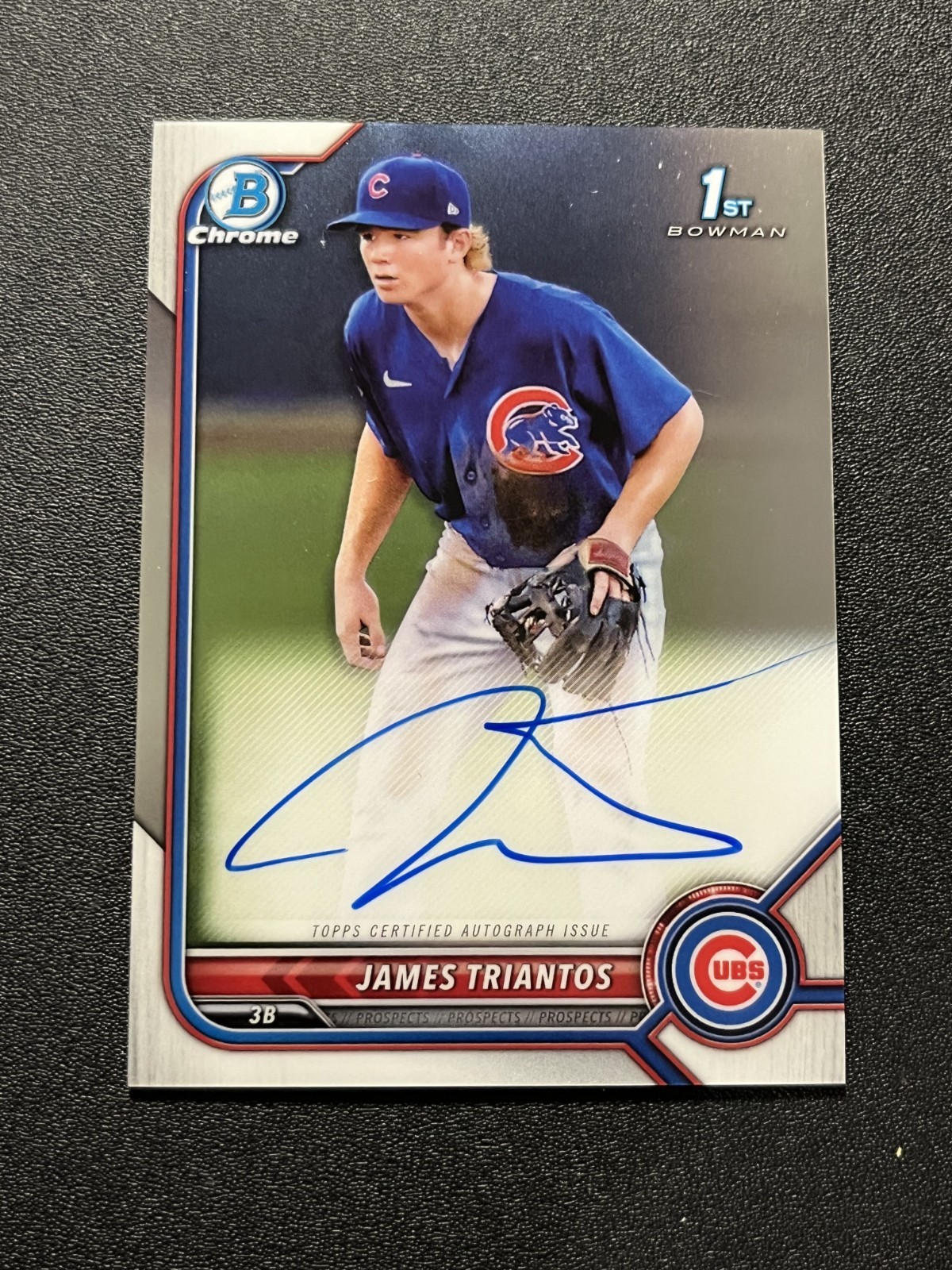 2022 Bowman Chrome James Triantos #CPA-JTS Base Auto Cubs