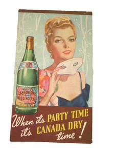 Vintage CANADA DRY GINGER ALE Advertising DRINK RECIPE BOOKLET
