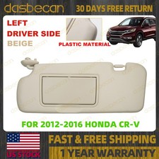 Left Driver Side Beige Sun Visor For Honda Cr-v 2012-2016 83280t0ah11za Plastic