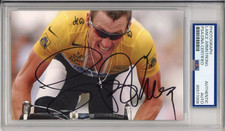 LANCE ARMSTRONG SIGNED PHOTO PICTURE TEAM USA CYCLING OLYMPICS AUTOGRAPH PSA DNA