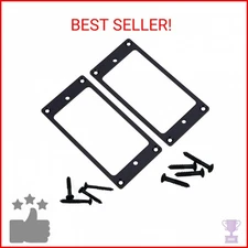 2PCS Share Goo Metal Flat Humbucker Cover Electric Guitar Pickup Frame Mounting 