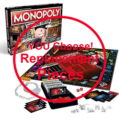 HASBRO Monopoly Cheaters Edition Board Game Replacement Parts YOU Choose! - MINT