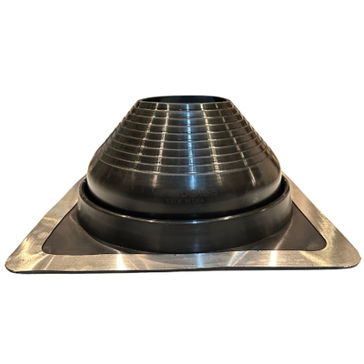 #ad Flashers Black EPDM Square Metal Roof Pipe Flashing Boot Size#1 9 Made in USA $49.45