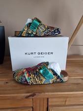Kurt Geiger London Embroidered Flat Mules UK 5 EU 38 BNIB SEE DESCRIPTION