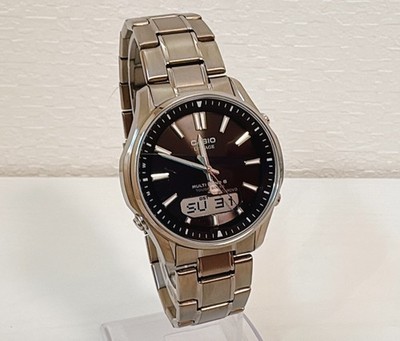 CASIO LINEAGE LCW-M100TSE-1AJF Solar Radio Titanium Watch w/Box Used From Japan