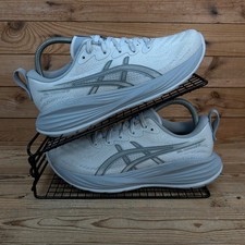 Asics Turnschuhe Damen Größe UK 6 Gel Cumulus 27 grau Strick Straßenlauf Fitnessschuhe