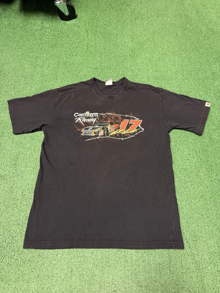Camisa de Colección Carhartt Racing Matt Kenseth Para Hombre Talla Grande Negra Coche de Carreras Y2K Foto 3 de 4