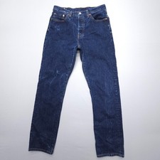 Levi's Premium 501 Jeans Womens 29 x 32 Dark Wash High Rise Button Fly Straight