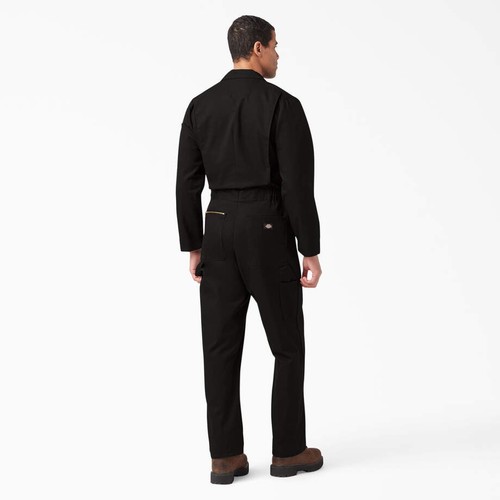 Dickies Men's Deluxe Blended Long Sleeve Coveralls, Black - Picture 4 of 5