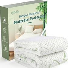 Queen Mattress Protector Waterproof Mattress Pad Washable Bamboo Rayon Mattre...
