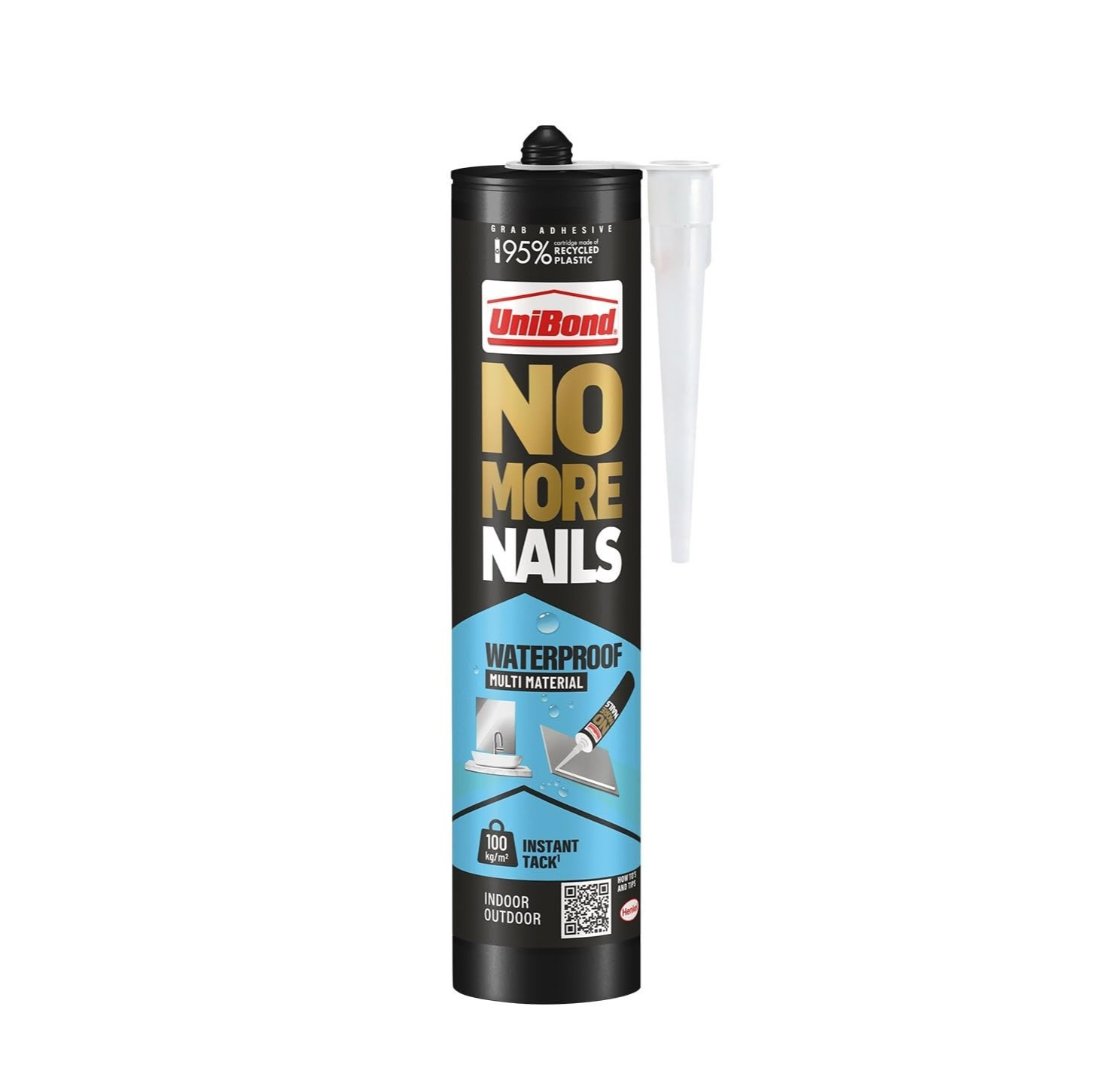 Unibond No More Nails Waterproof 280ml Grab Mounting Adhesive Cartridge New