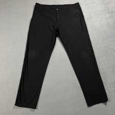 Lululemon Pants Mens 36x30 Black ABC Commission Slim Warpstreme Stretch Chinos