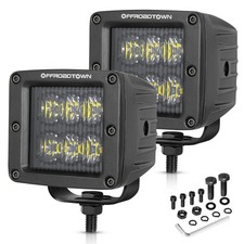 2x 3 120w Cree Led Cube Pods Work Lights Spot Flood Combo Driving Off Road 4wd