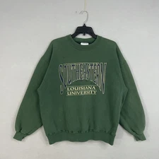 Vintage Southeastern Louisiana Lions Sweatshirt Mens XL Green NCAA College SLU