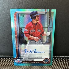 2025 Topps Pro Debut Brooks Brannon Aqua Foil /75 Salem Red Sox RC #PD-96