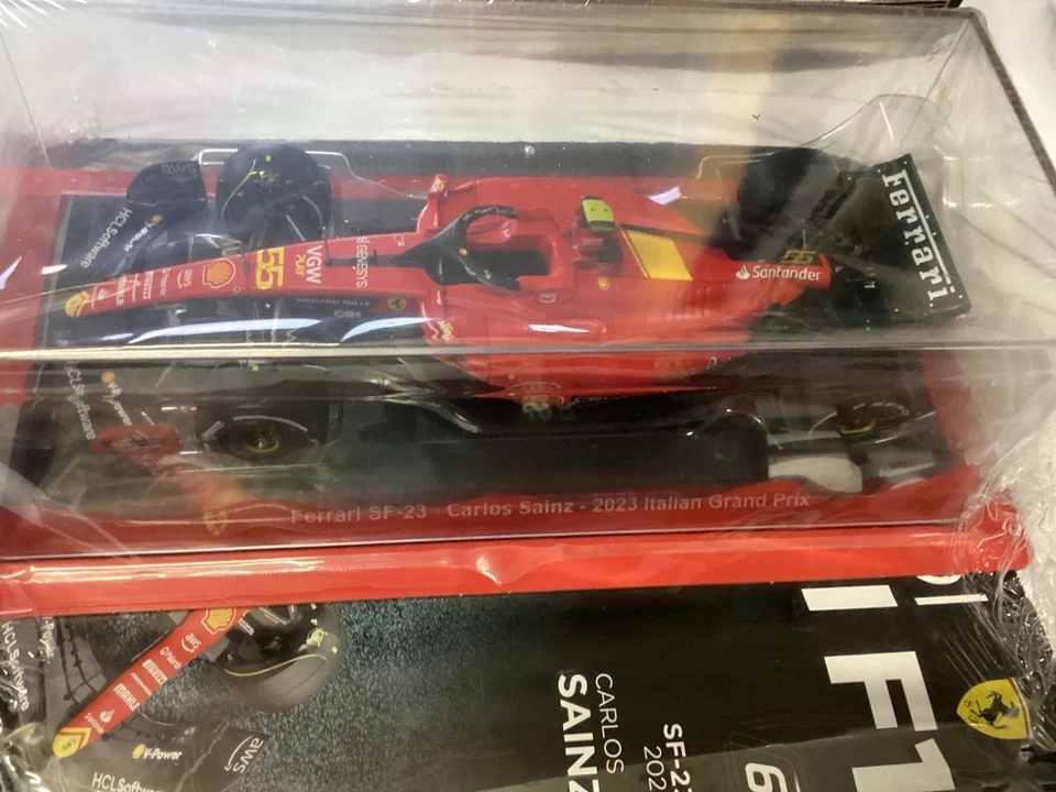 FERRARI SF-23 CARLOS SAINZ GP ITALIA 2023 1/24. DIE CAST nuova in teca - Immagine 3 di 4