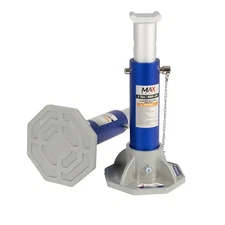 3 Ton Aluminum Jack Stands Octagon Base Pin Style Quick Adjustable, Blue