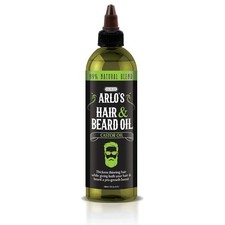 Arlo's Hair and Beard Oil with Castor Oil 8 oz. - Hair Oil, Mustache Oil and Bea