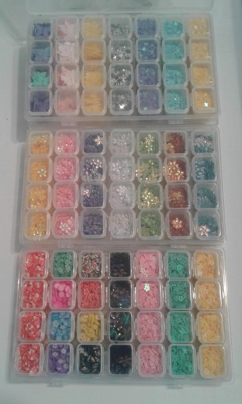 Craft Polymer Clay and Sequin Mix Butterfly, Stars and Flowers