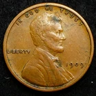 Almost Uncirculated 1909 VDB Lincoln Wheat Cent