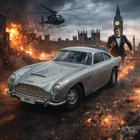 Vintage Corgi 007 Aston Martin DB5 James Bond Made in GT Britain 1:43 5inch