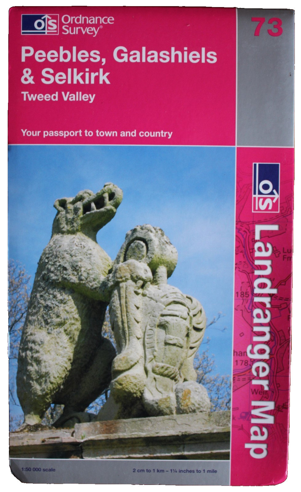 Ordnance Survey Landranger Sheet 73 Peebles Galashiels & Selkirk Tweed Valley  5