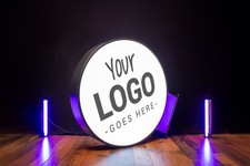 leuchtkasten rund 70 cm Ø, Doppelseitig Leuchtreklame LED Nasenschild Neu !!!