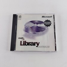 Microsoft Library Visual Studio 6.0 MSDN 2-CD Set PC Software