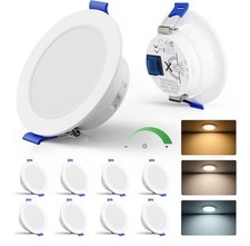 LED Downlights for Ceiling Cutout 68-80mm, Dimmable 6W 700LM LED Recessed Ceilin