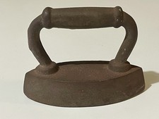 Antique 3" Miniature Cast Iron Sad Iron Toy Salesman Sample Flat Iron Primitive
