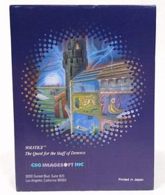 Solstice: The Quest for the Staff of Demnos (Nintendo NES, 1990) CIB con manuale