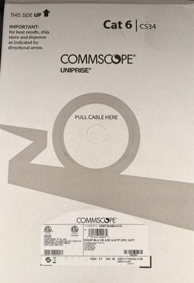 Commscope Uniprise Solutions Cat6 CMP BLUE Plenum 1000ft