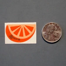 Vintage SUNKIST Scratch and Sniff Matte Sticker ORANGE