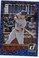2016 Donruss Elite Dominator Insert RC /999 Corey Seager #12 Rangers