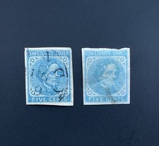 USA Stamps 2 Confederate States Issues 5 Cent Used